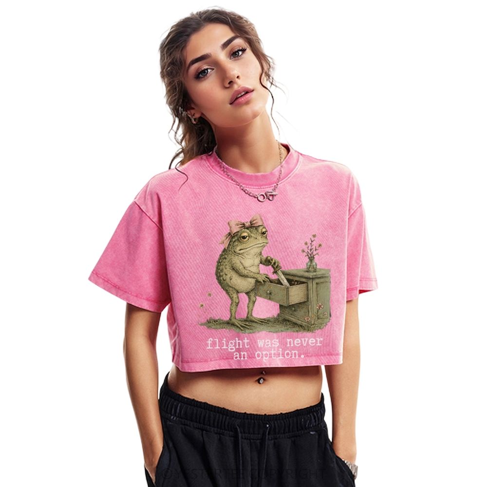 Washed Cropped T-Shirt 2607004879
