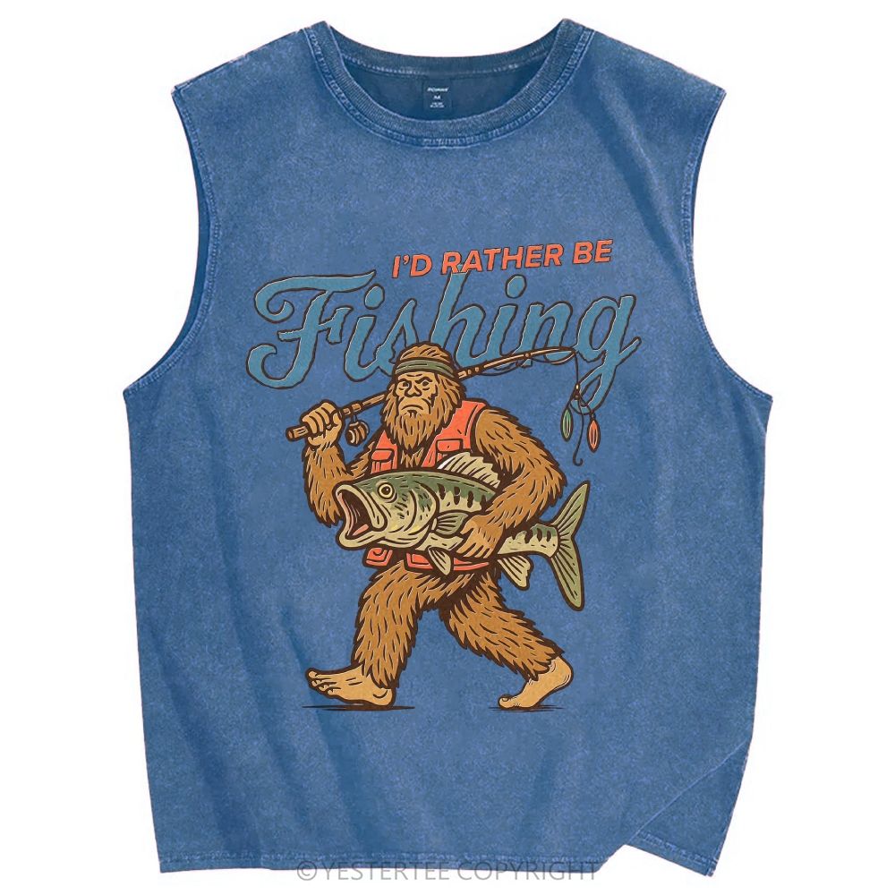 Unisex Printed Washed Tank Top 2607005025