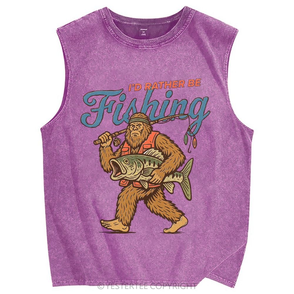 Unisex Printed Washed Tank Top 2607005025