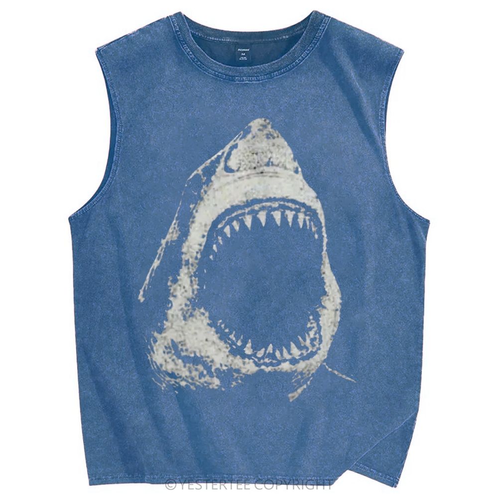 Unisex Printed Washed Tank Top 2607010683