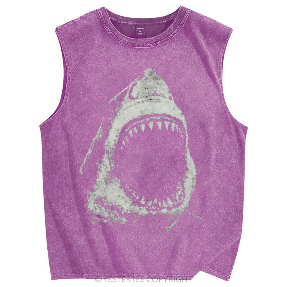Unisex Printed Washed Tank Top 2607010683