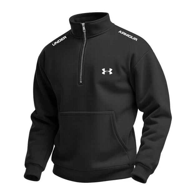 Men's Waffle Turtleneck Half Zip Hoodie