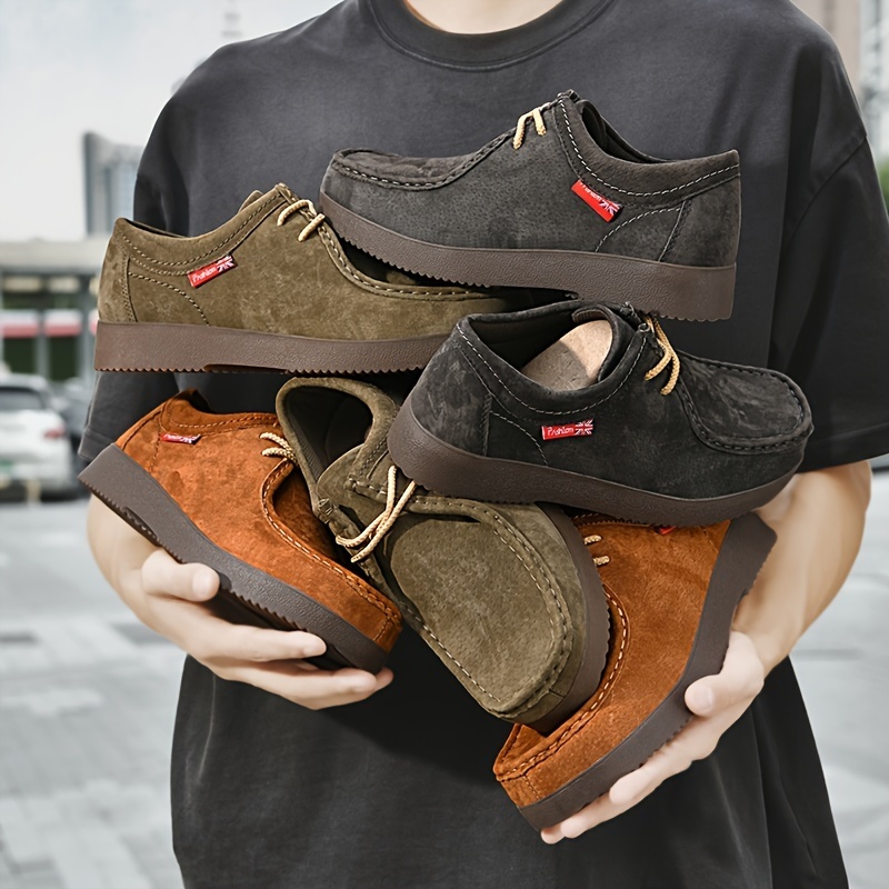 🔥[Handmade Casual Shoes] Comfortable Anti-slip Men's Handmade Casual Shoes - Solid Color Loafers