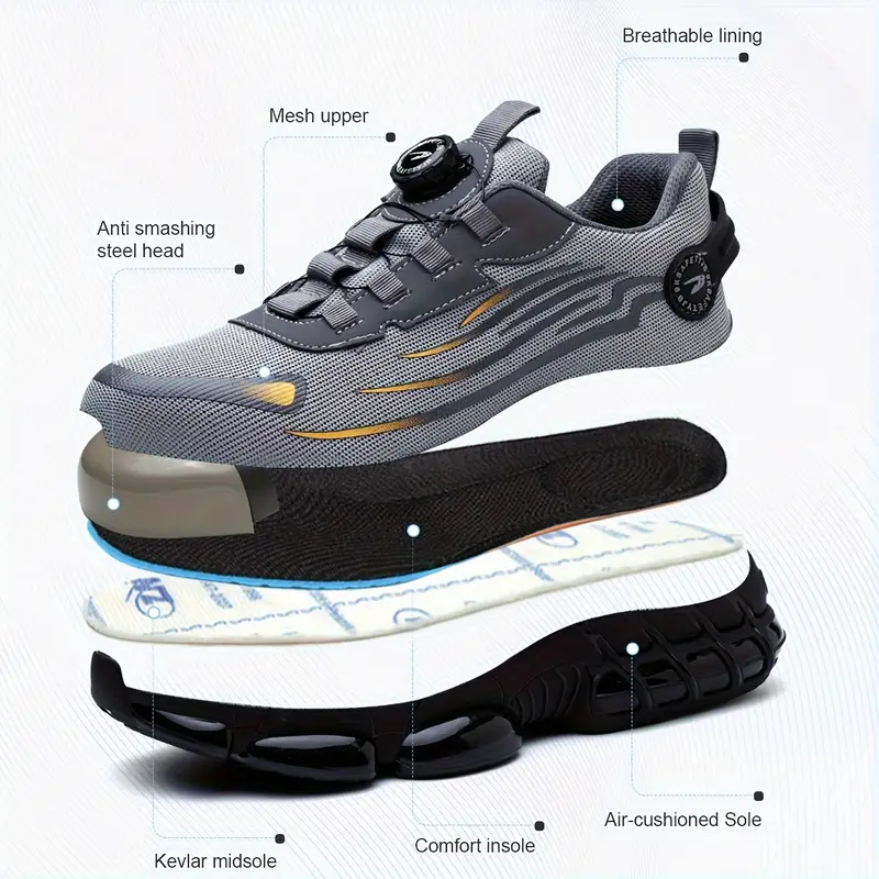 Men's Breathable Safety Work Shoes 