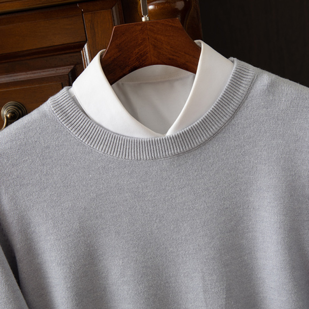 Men's Long Sleeve Cashmere Sweater