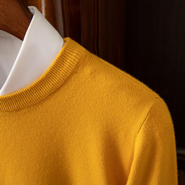 Men's Long Sleeve Cashmere Sweater