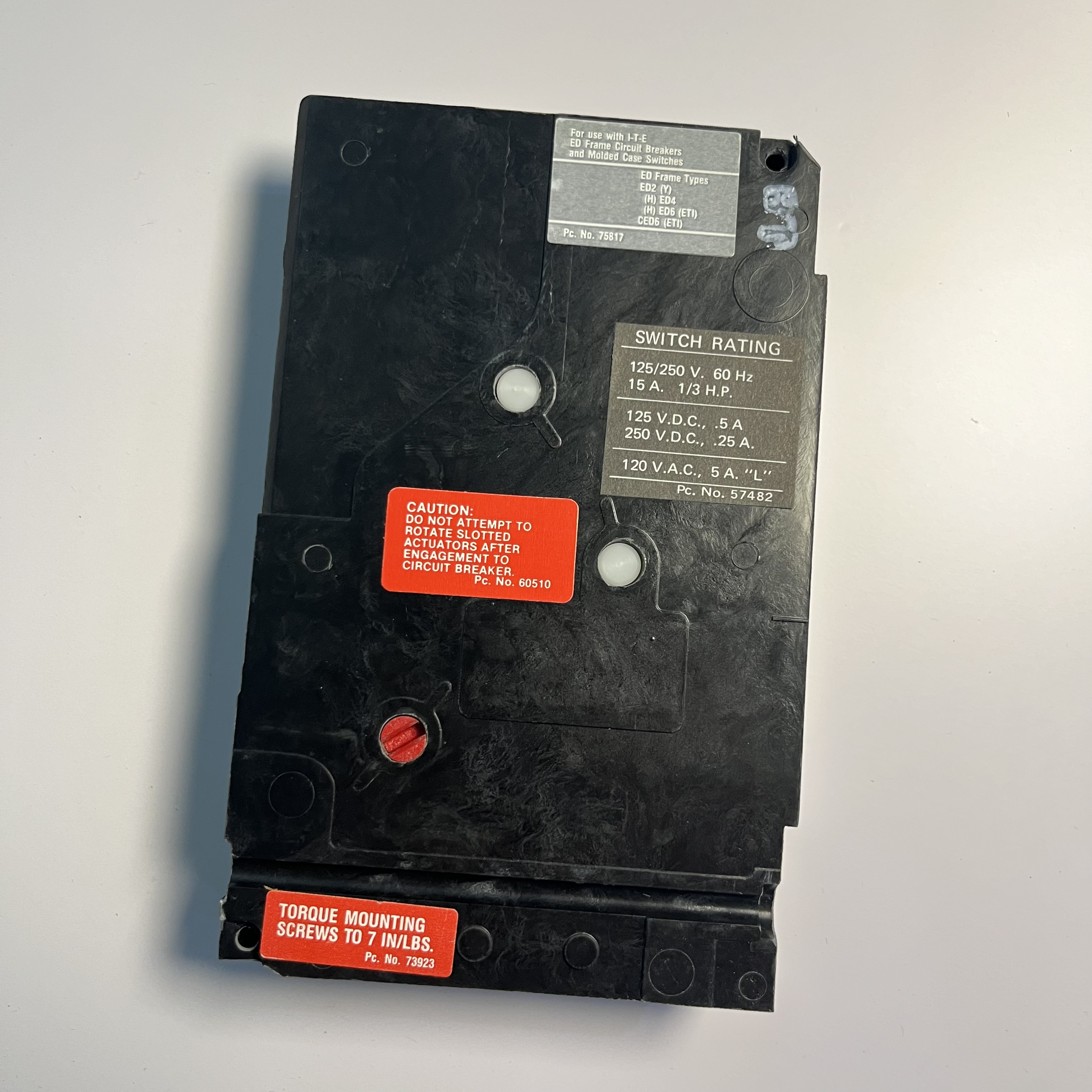 A01ED62 ITE Siemens Circuit Breaker Auxiliary Switch 