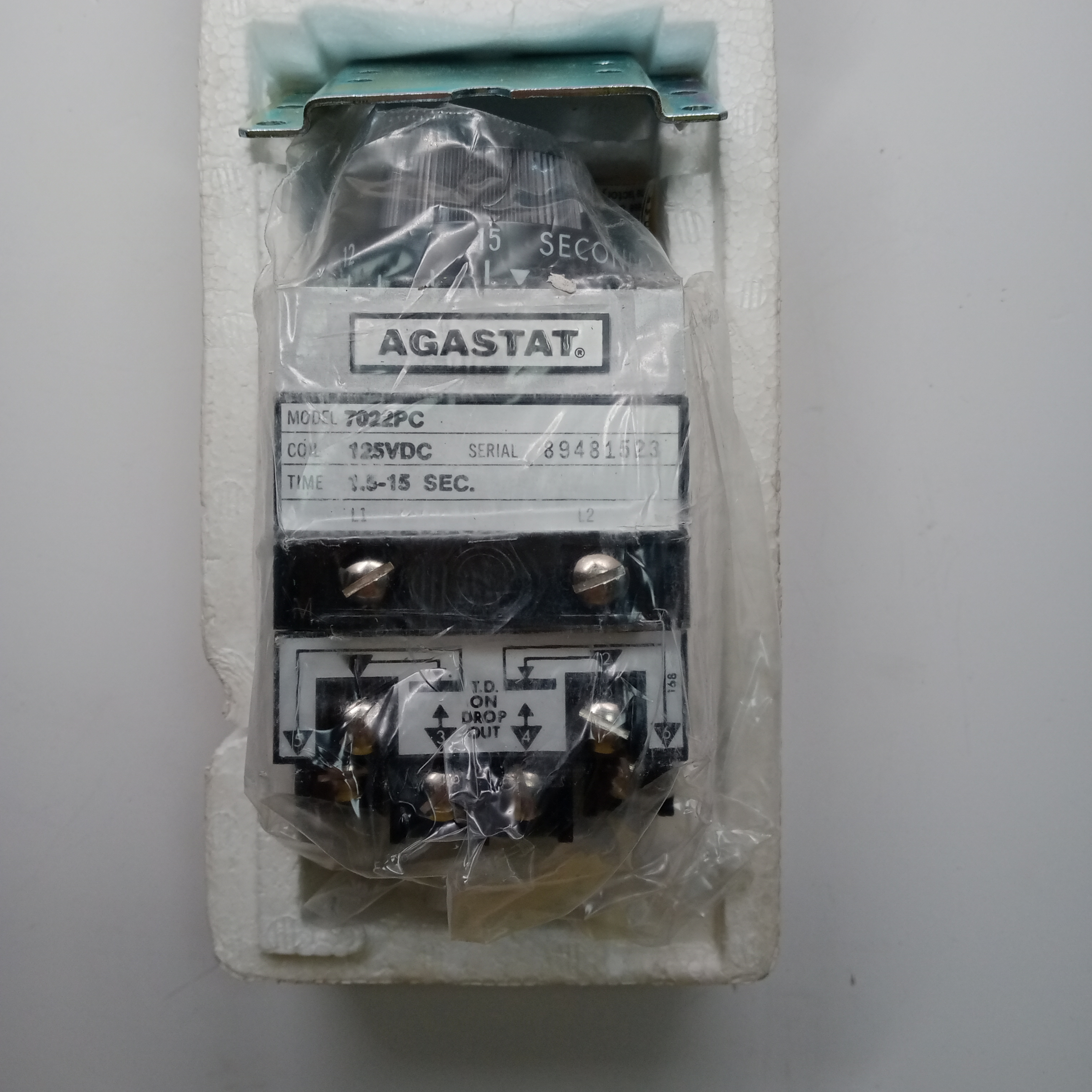 AGASTAT Time Relay 7022PC