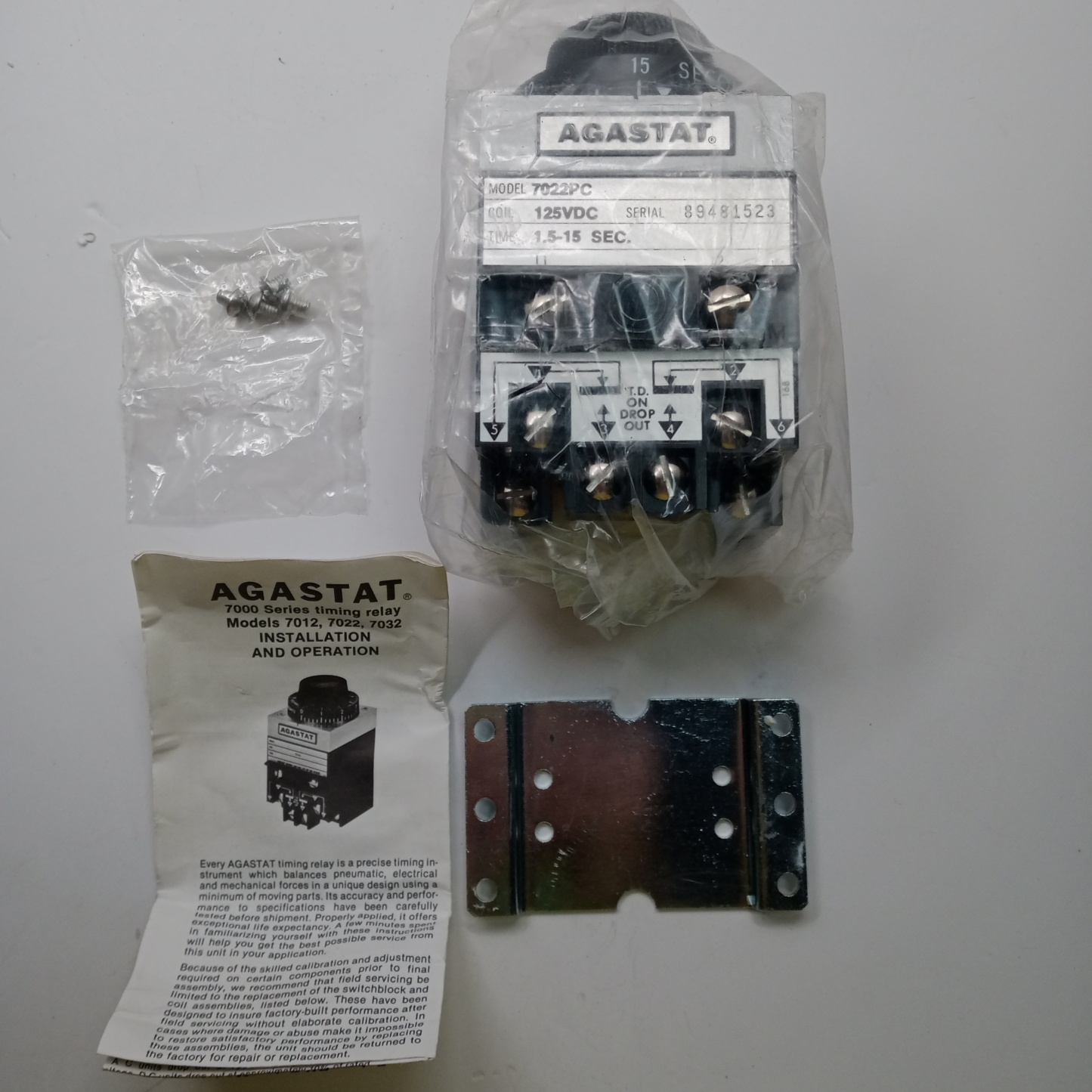 AGASTAT Time Relay 7022PC