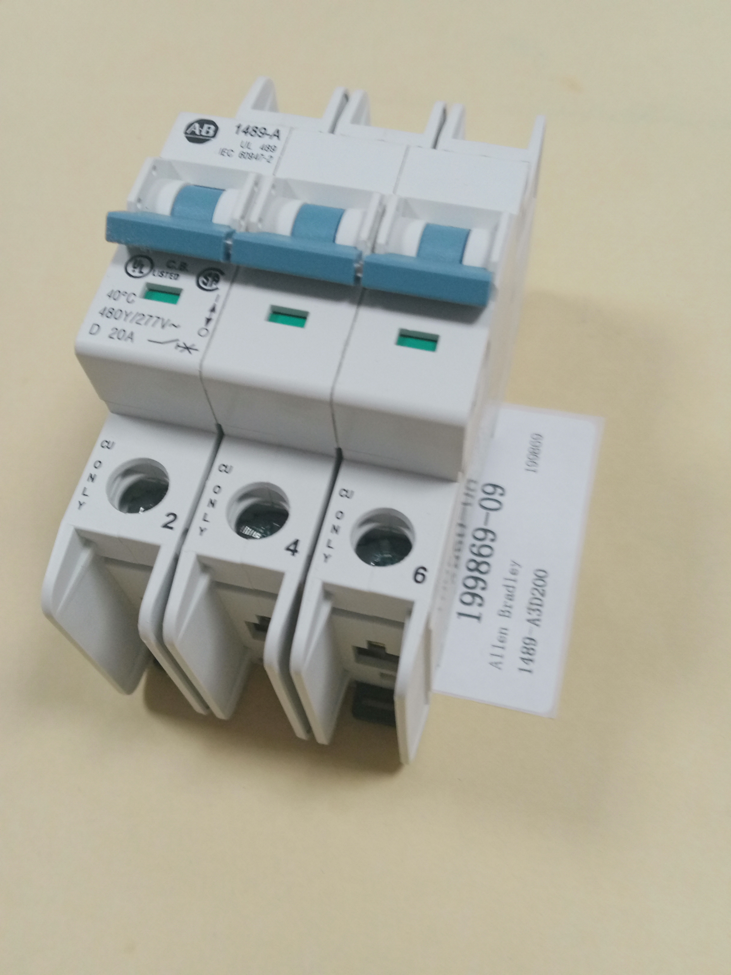 Allen Bradley A-B 1489-A3D200 Circuit Breaker New in Box