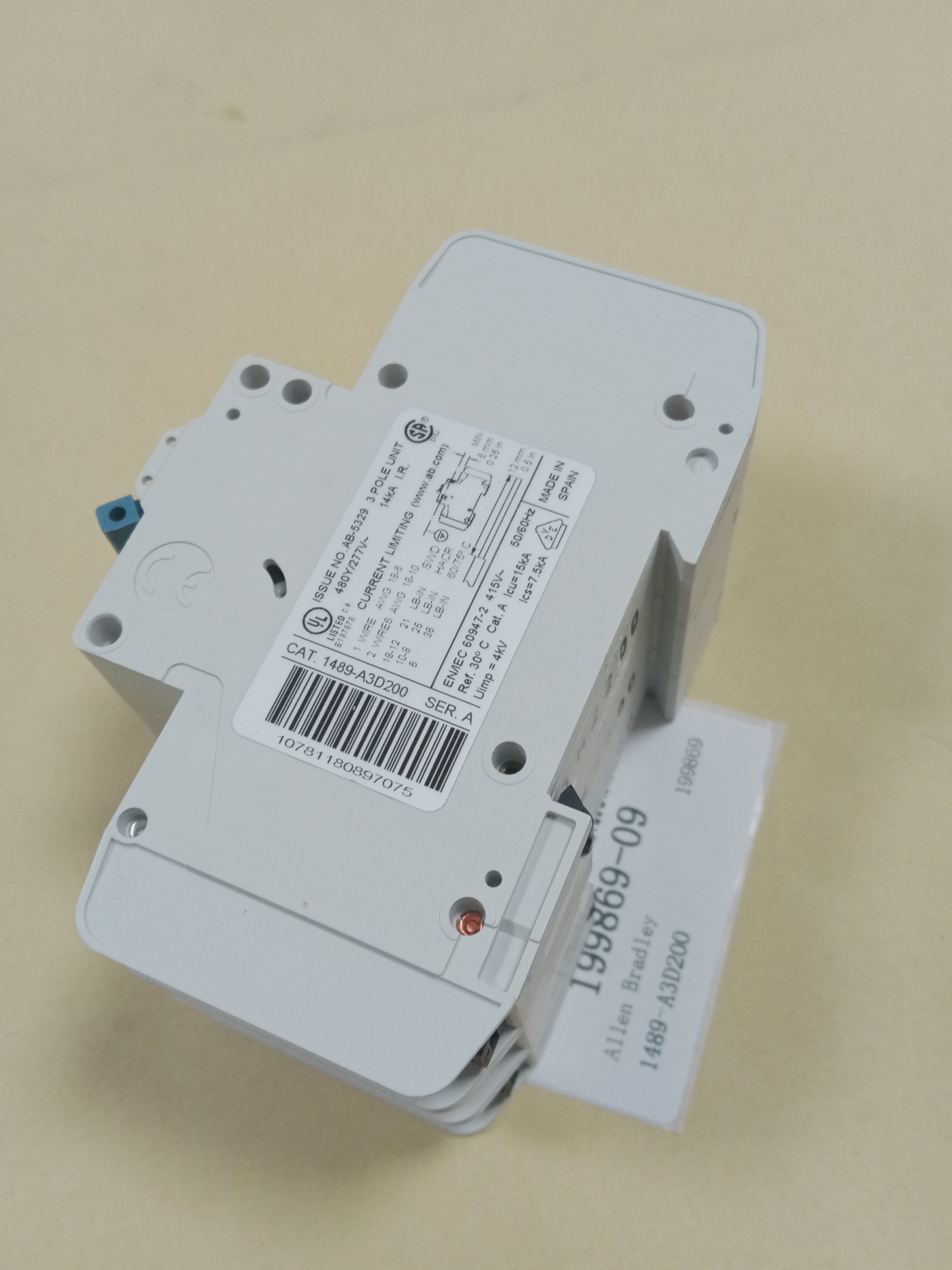 Allen Bradley A-B 1489-A3D200 Circuit Breaker New in Box