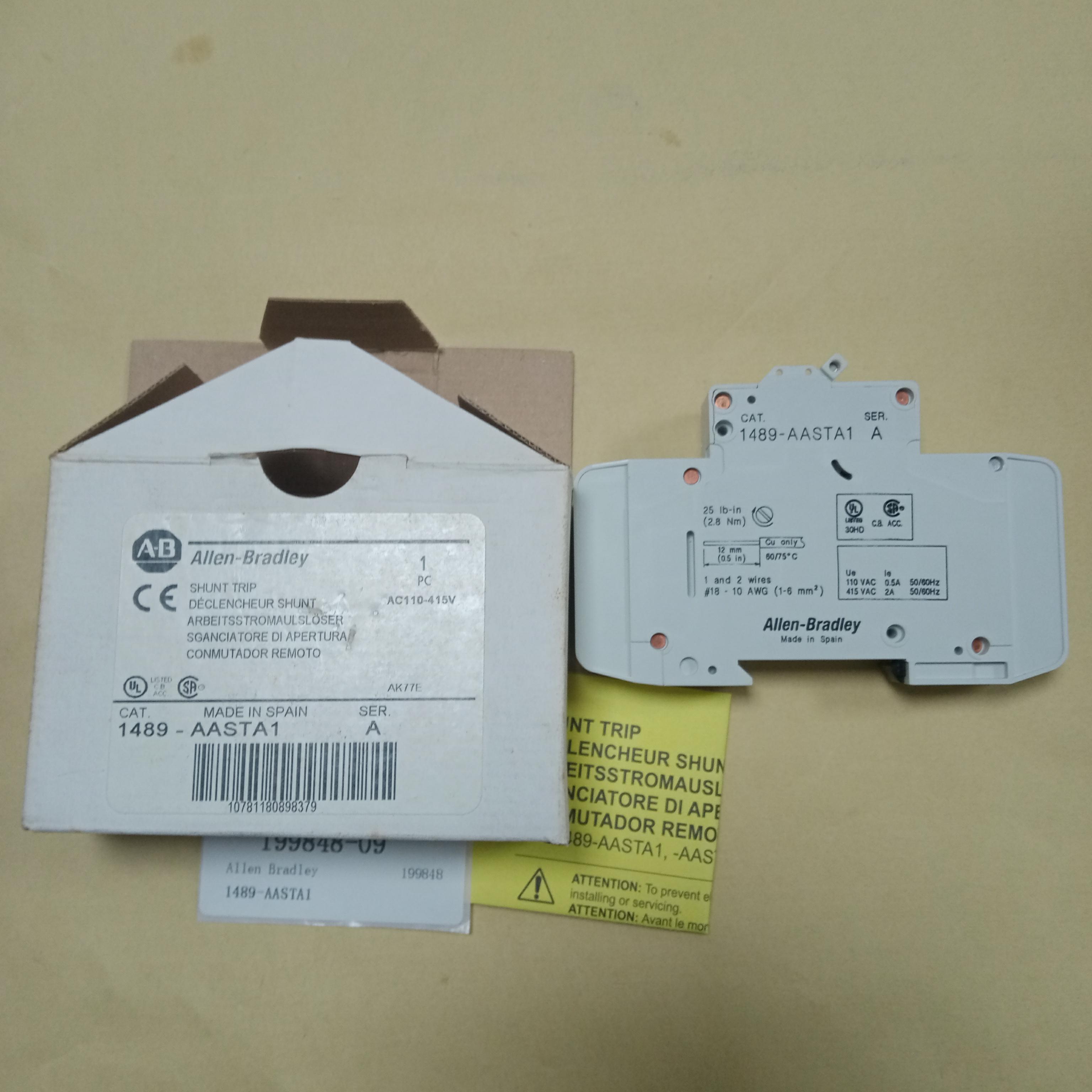 Allen Bradley A-B 1489-AASTA1 Circuit Breaker New in Box