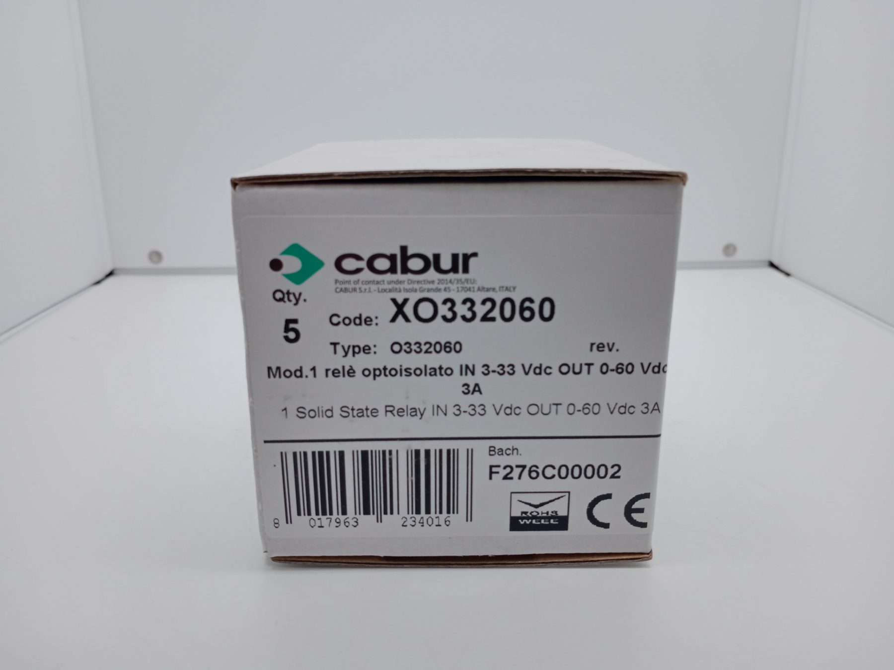 Cabur Relay XO332060