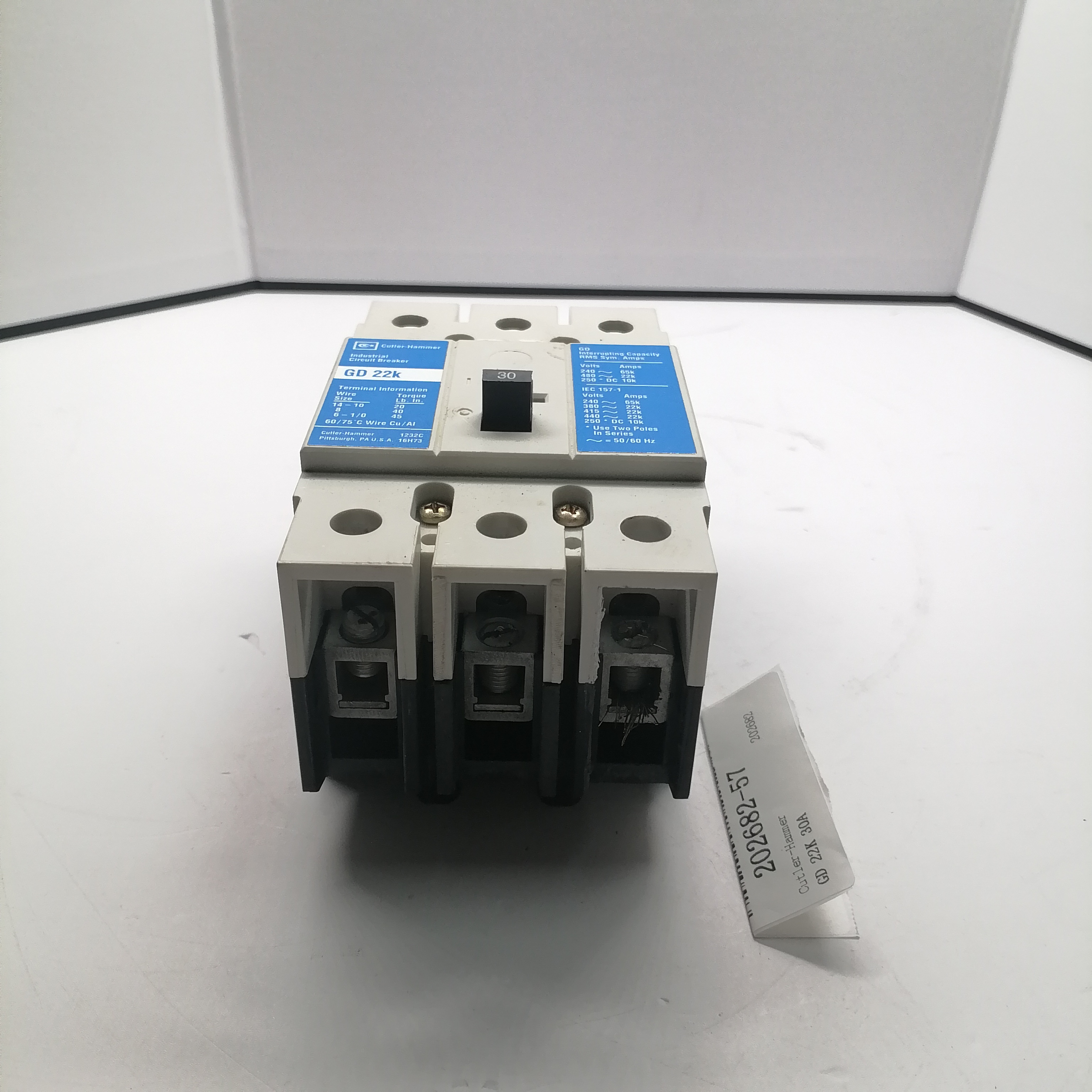 Cutler-Hammer Contactor GD 22K 30A