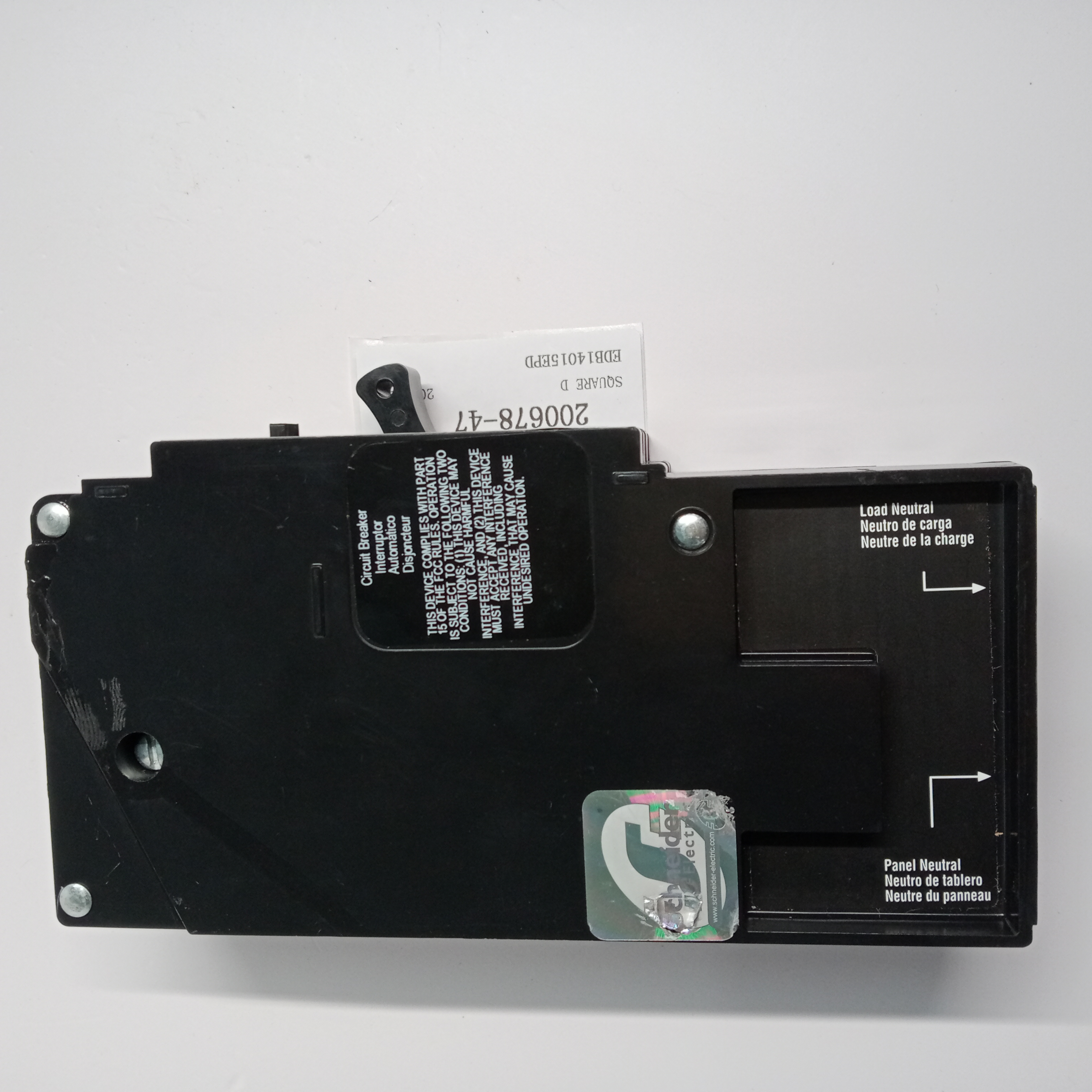 SQUARE D Circuit Breaker EDB14015EPD