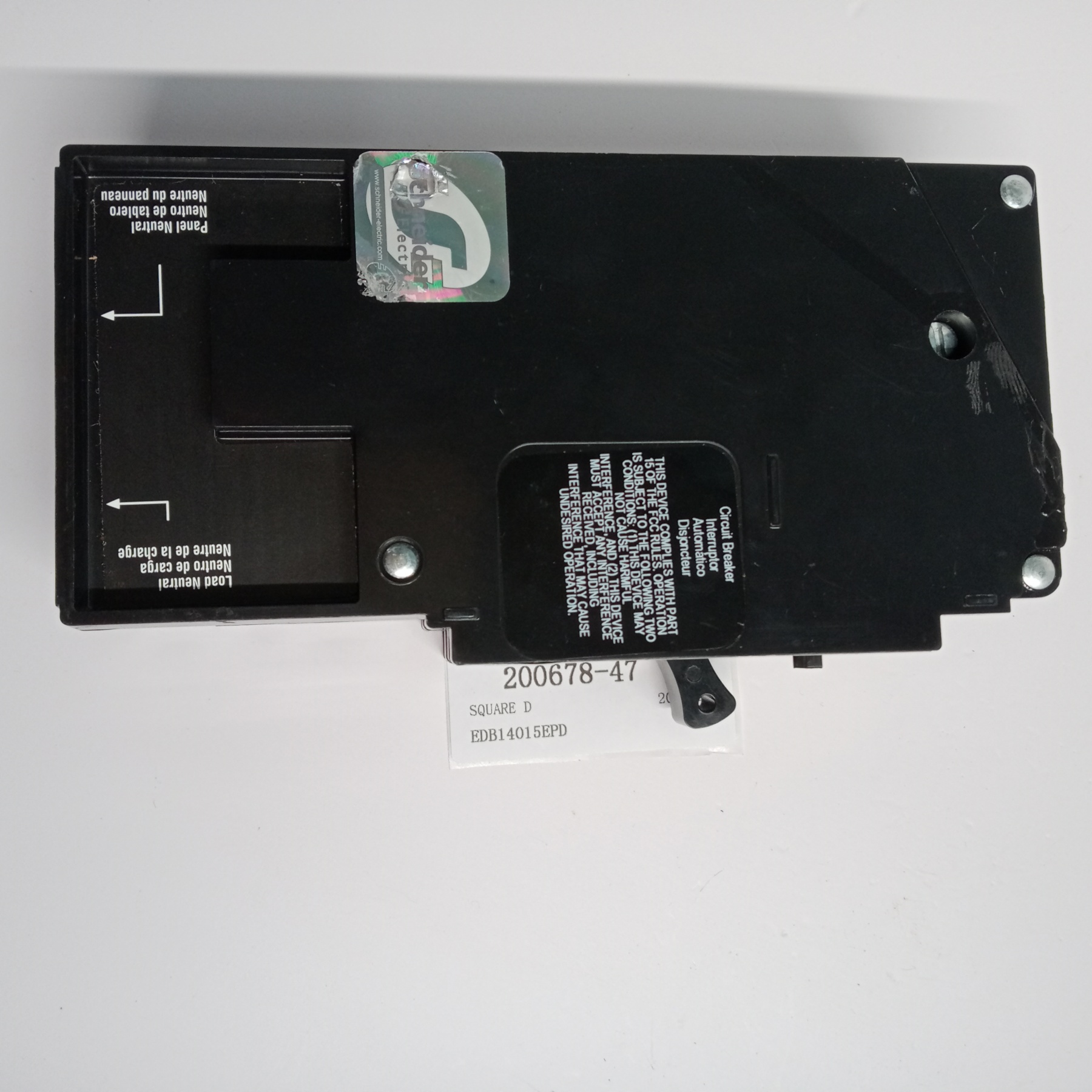 SQUARE D Circuit Breaker EDB14015EPD