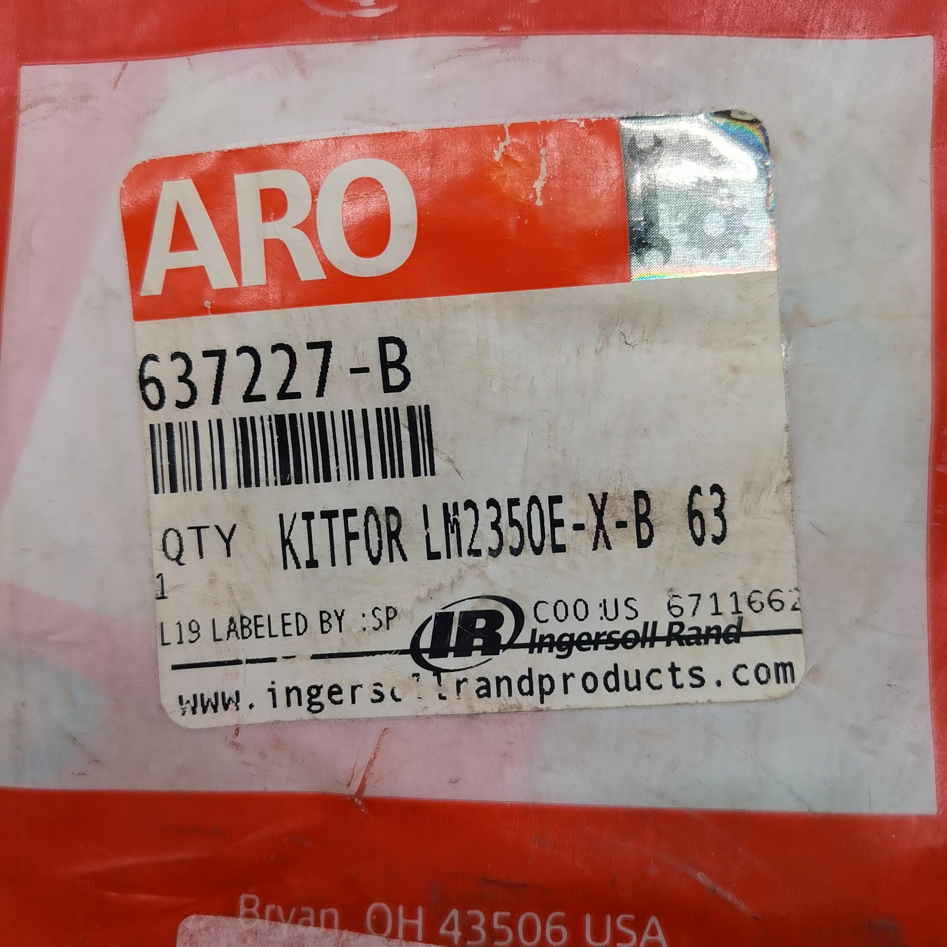 INGERSOLL RAND ARO 637227-B
