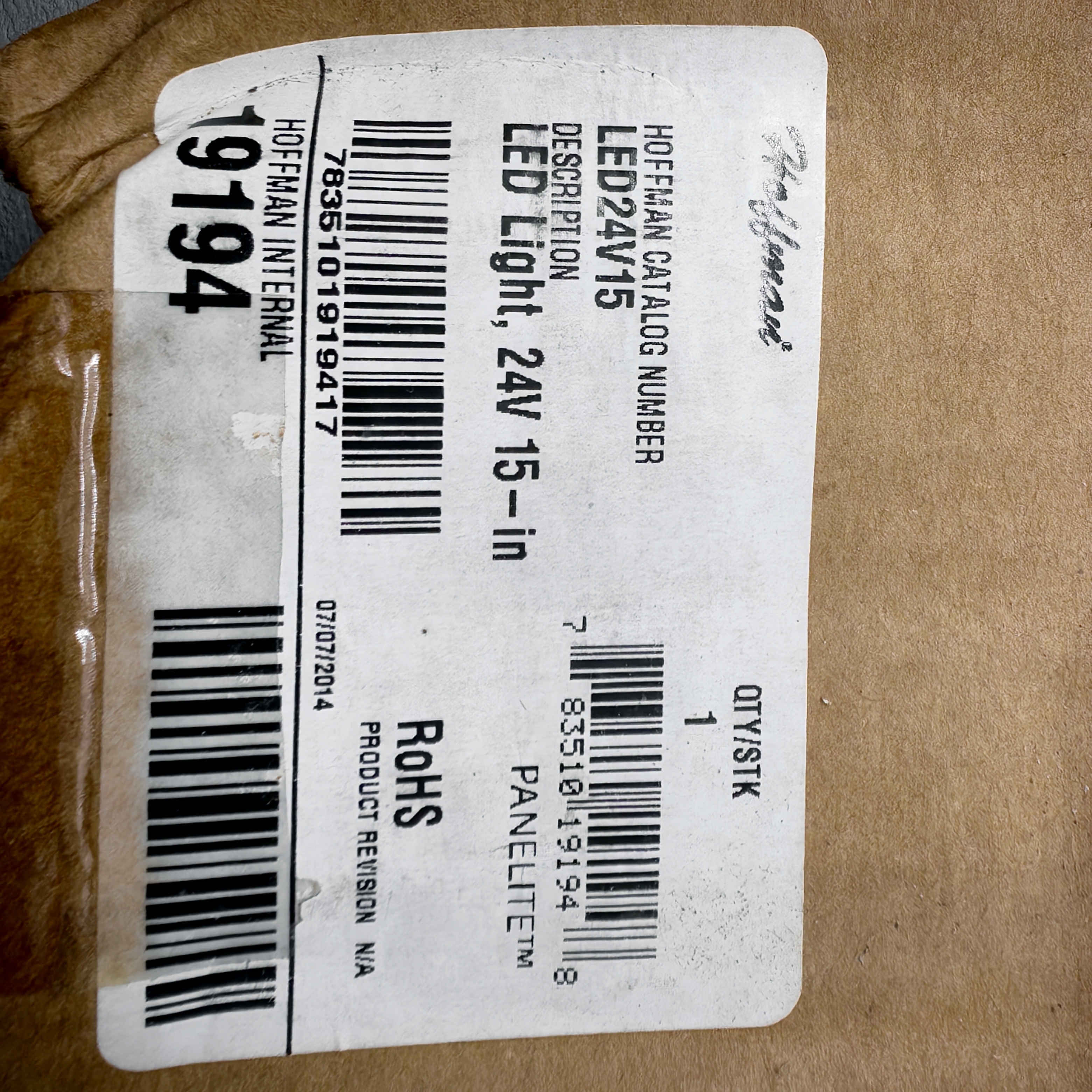 HOFFMAN LED24V15 LED Light