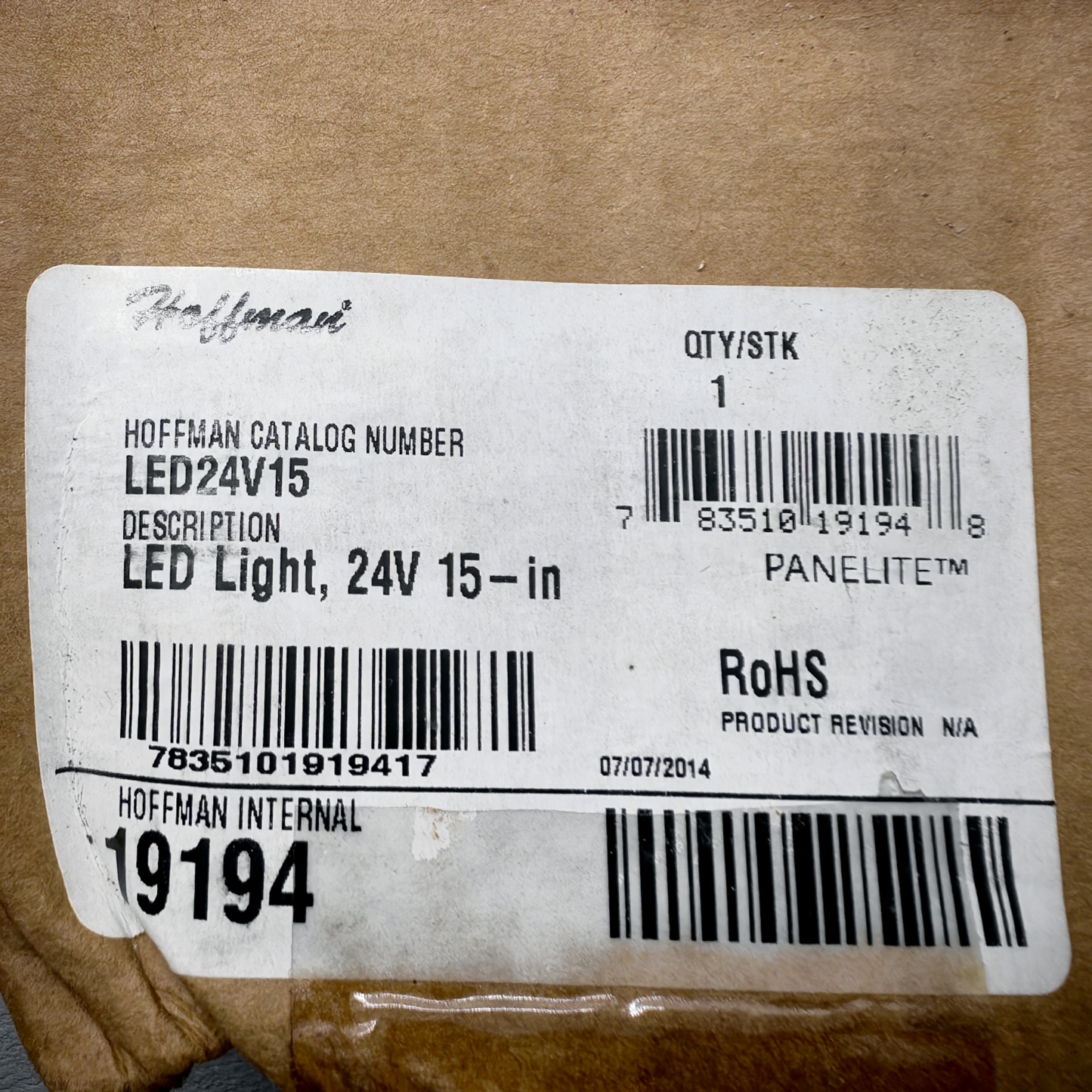 HOFFMAN LED24V15 LED Light