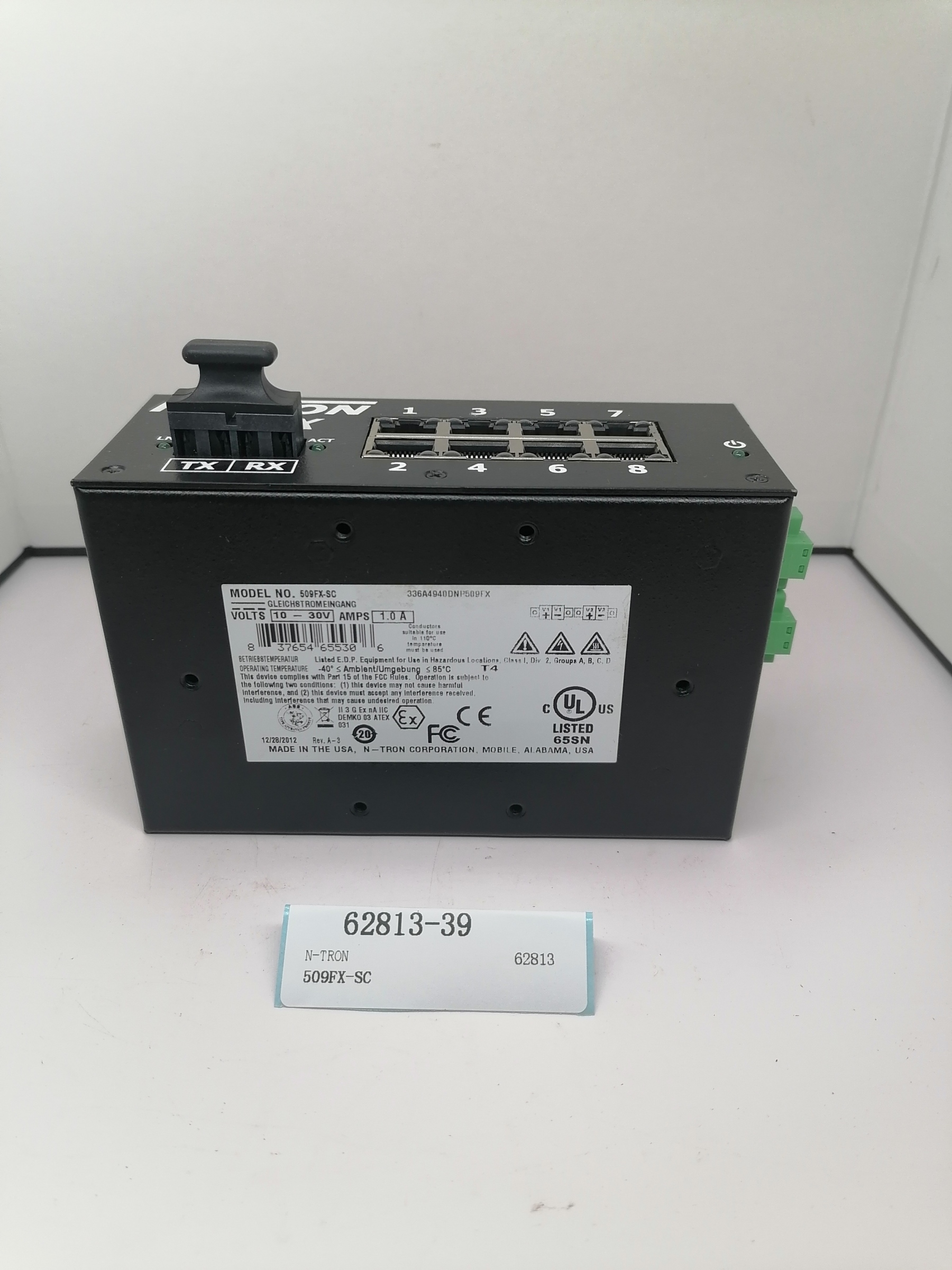 N-TRON Industrial Ethernet Switch 509FX-SC