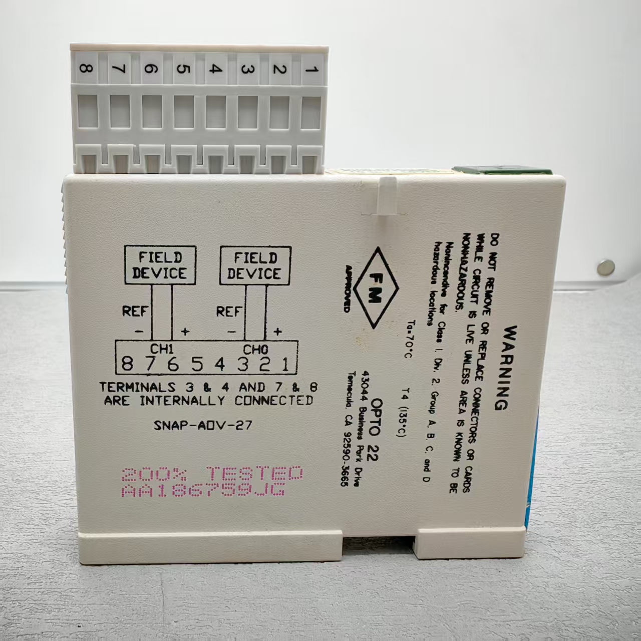 OPTO 22 Module SNAP-AOV-27