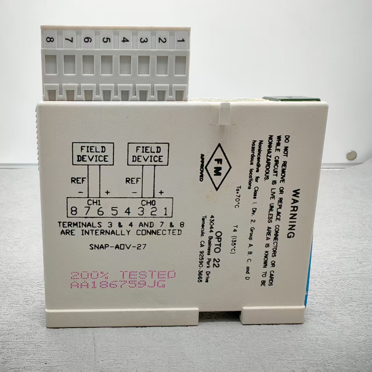 OPTO 22 Module SNAP-AOV-27
