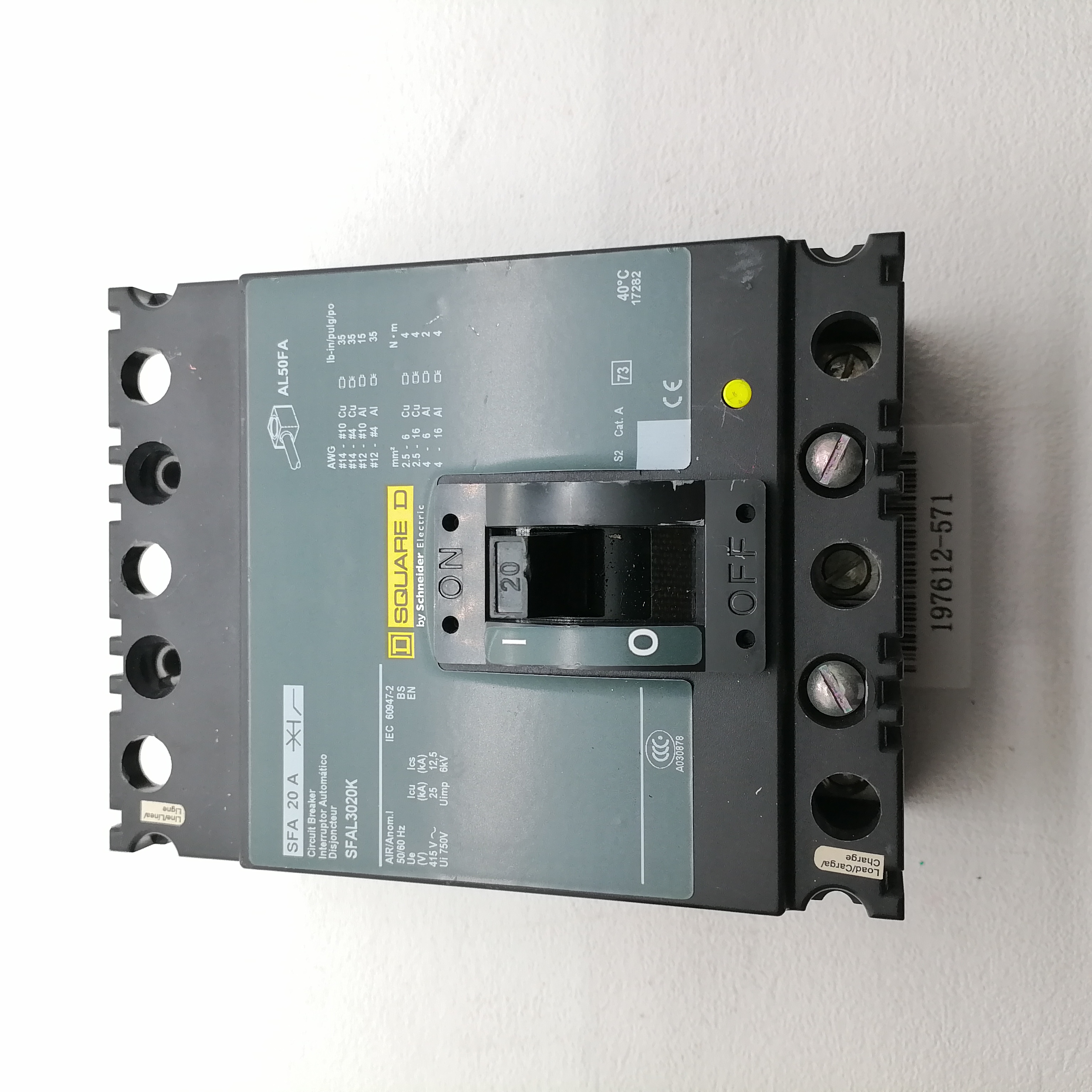 SQUARE D Circuit Breaker SFA3020K