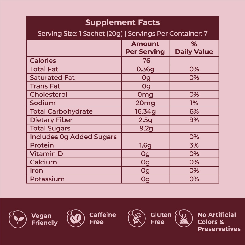 TiHerz Five Red Superfood Blend Daily Drink Mix Powder, Individual Portable Stick Packs, Dietary Supplement