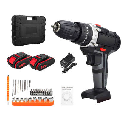18V Cordless Drill Electric Impact Drill Rechargeable Electric Screwdriver