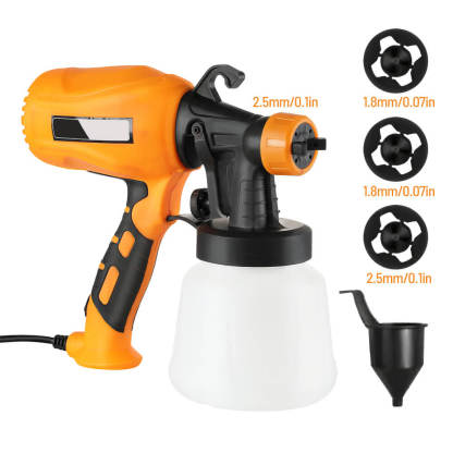 Electric Paint Sprayer for Home Interior with 4 Nozzles and 3 Spray Patterns