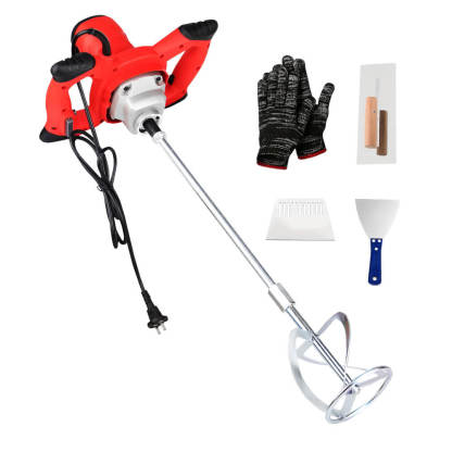 Cement Mixer 2100W ElectricConcrete Mixer with 6 Speed110V Handheld Mud Mixer
