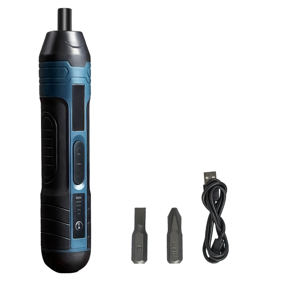 Cordless Electric Screwdriver Set LED Light 4 Gear Torque 105 Accessories