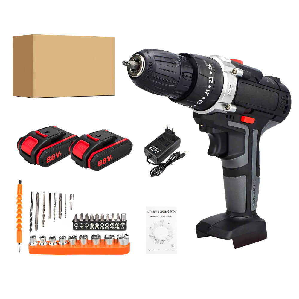 18V Cordless Drill Electric Impact Drill Rechargeable Electric Screwdriver