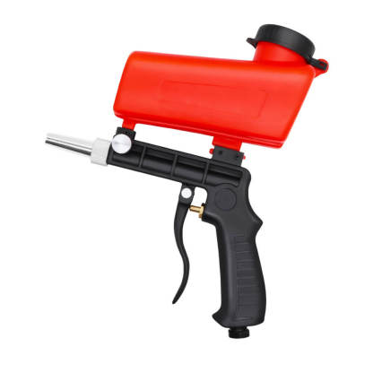 90PSI Gravity Sandblasting Gun Aluminium Pneumatic Sandblaster Spray Gun