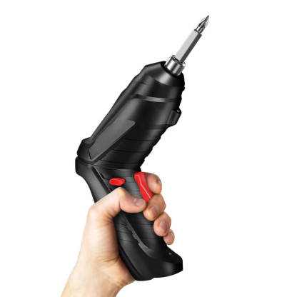 Electric Screwdriver Portable Set with LED Light Dual Position Handle 47PCS