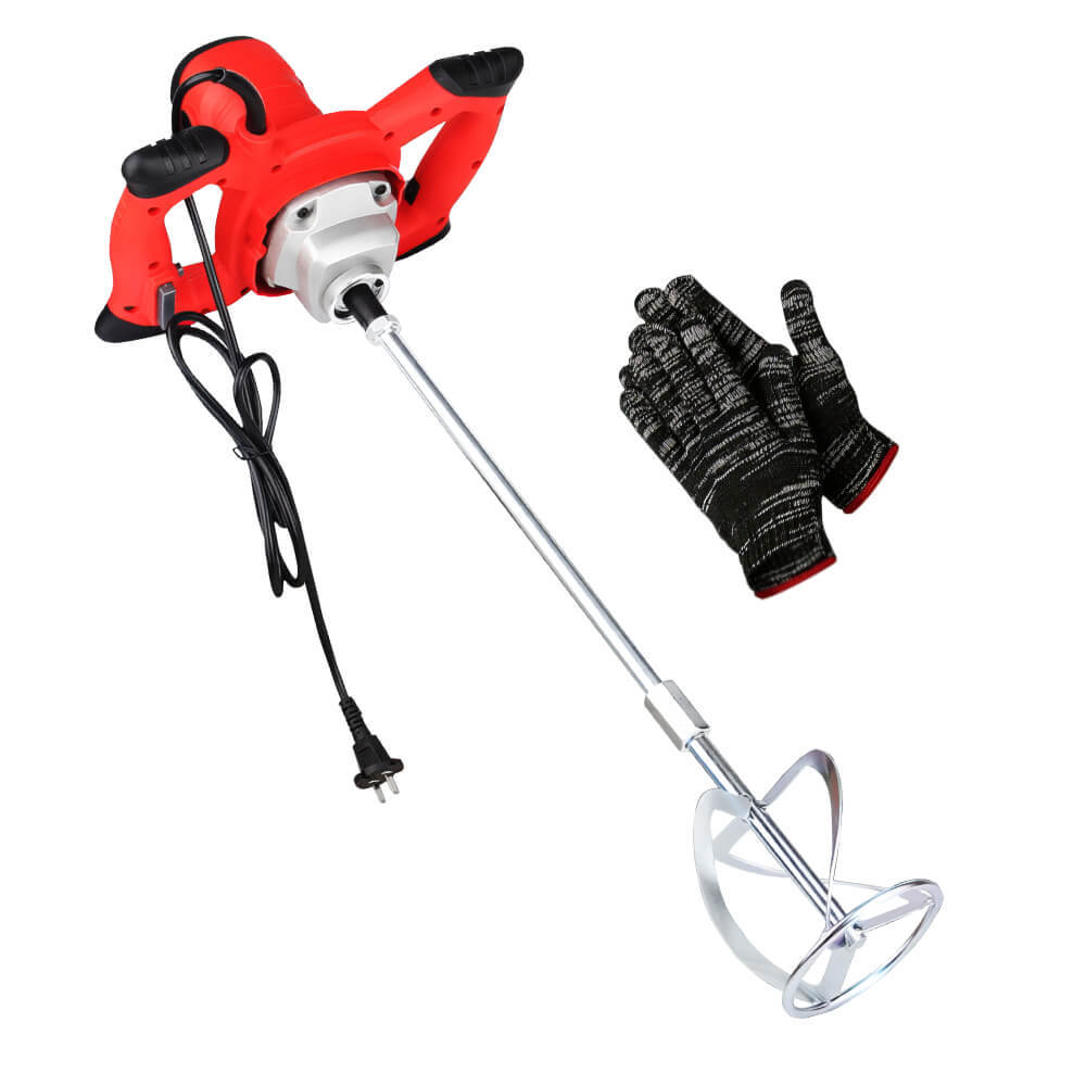 Cement Mixer 2100W ElectricConcrete Mixer with 6 Speed110V Handheld Mud Mixer