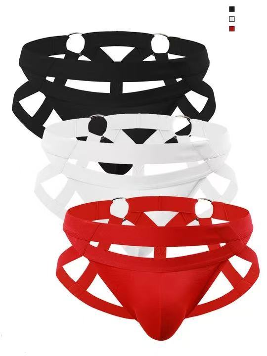 Men's Metal Ring Thong