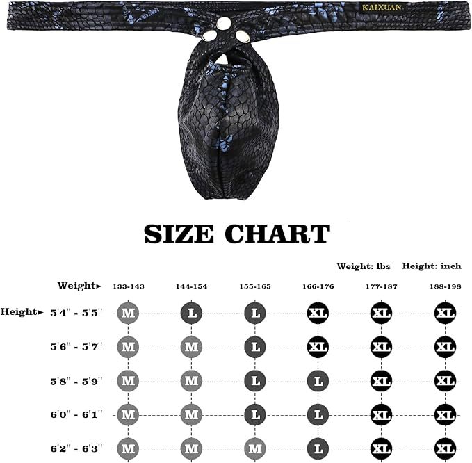 Sexy Low-Rise Snake Print Thong