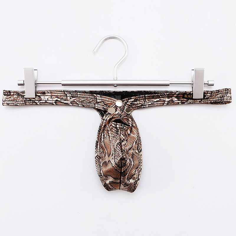 Sexy Low-Rise Snake Print Thong