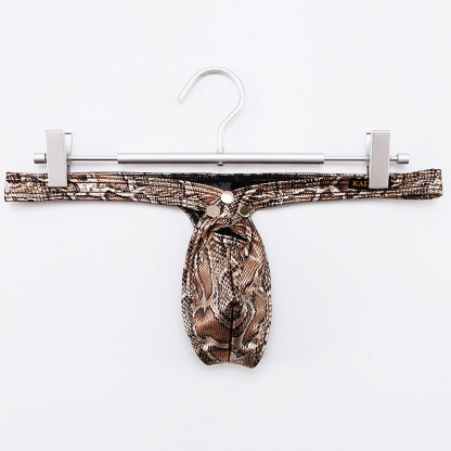 Sexy Low-Rise Snake Print Thong