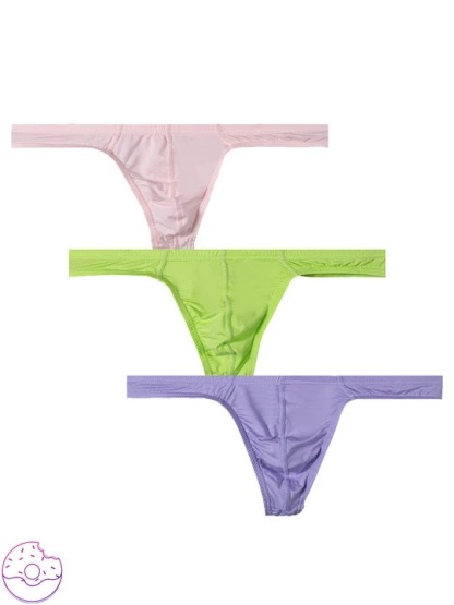 Modal Sexy Solid Low Waist Thong