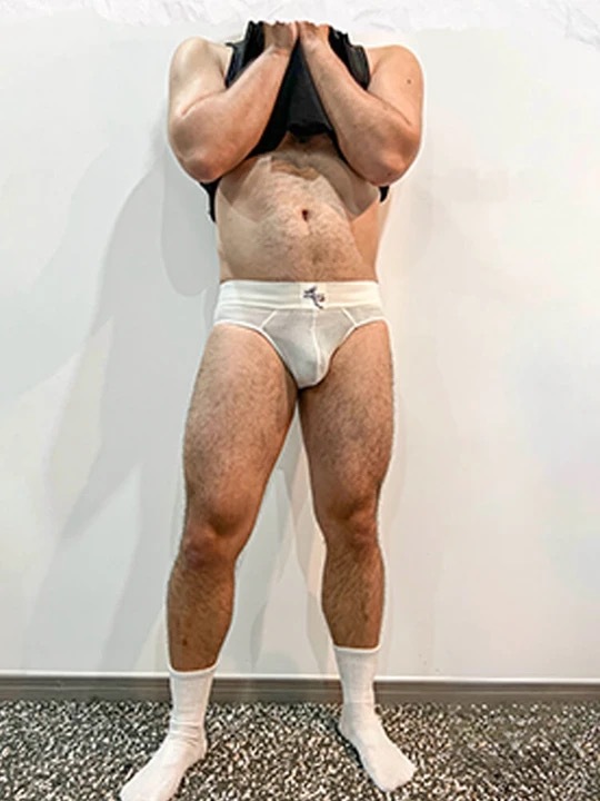 Men's Mesh Solid Color Wide Waistband Briefs