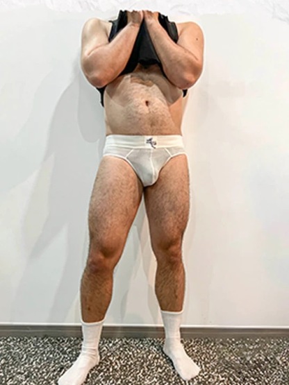 Men's Mesh Solid Color Wide Waistband Briefs