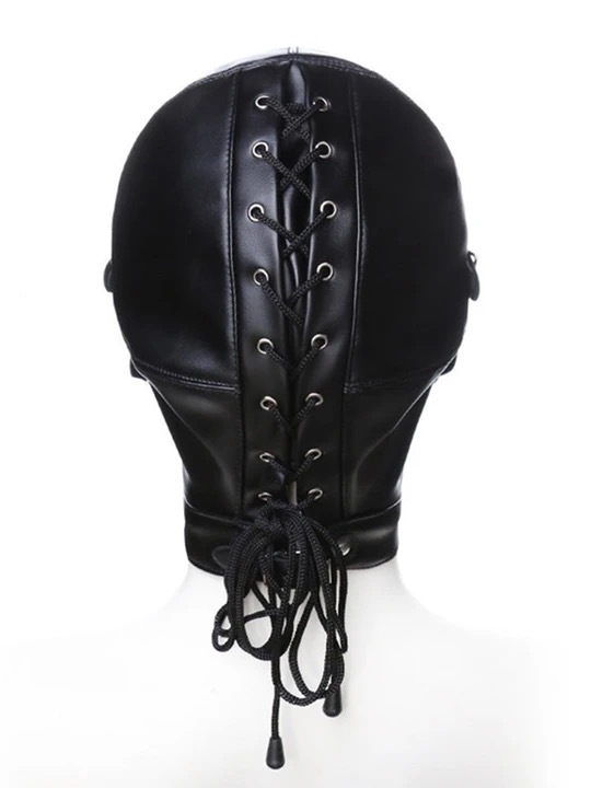 Adult Leather Bondage Headgear harness