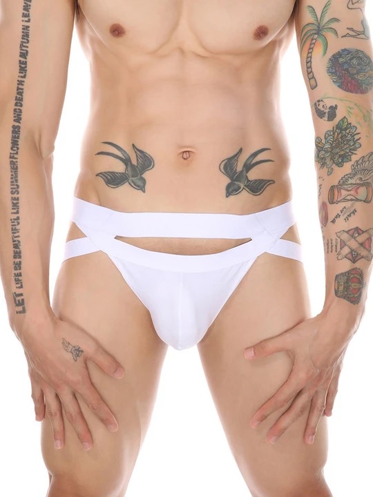 Men's Metal Ring Thong