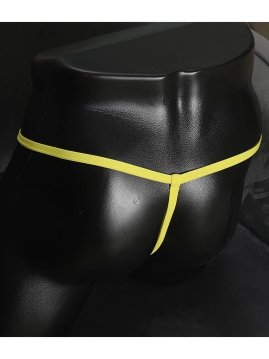 Men's Pearl Decorated Sexy Thin Strap Thong