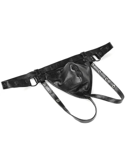 SM Sexy Leather Bandage Thong