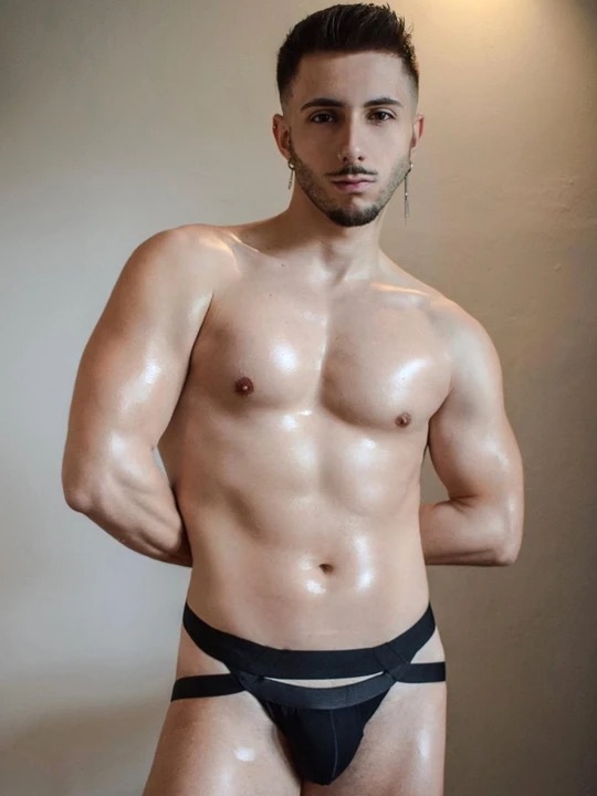 Men's Metal Ring Thong