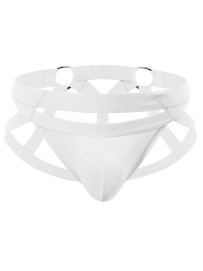 Men's Metal Ring Thong