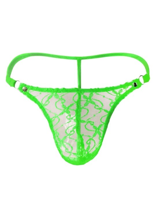 Men's Sexy Transparent Mesh Thong